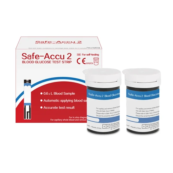 Sinocare Safe Accu2 50/100/200pcs blood glucose test strips with 50/100/200pcs Lancets Needles Blood Sugar Detection Glucose