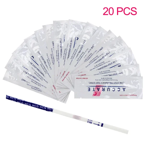 20Pcs Pregnancy Test Lot HCG Pregnant Stick Quick Reliable Pregnancy Predictor Test Strip First Response Over 99% Accuracy - Image 2