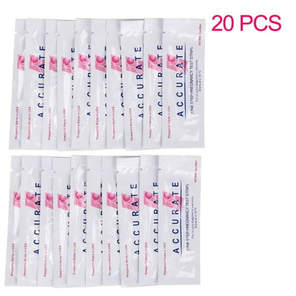 20Pcs Pregnancy Test Lot HCG Pregnant Stick Quick Reliable Pregnancy Predictor Test Strip First Response Over 99% Accuracy - Image 5