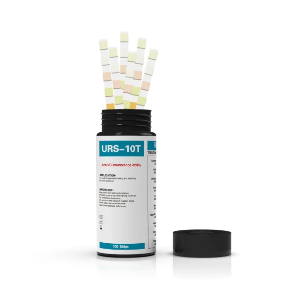 URS-10T Urine Test Strips 10 Parameters Reagent Strips for Urinalysis URS 100 Strips - Image 2