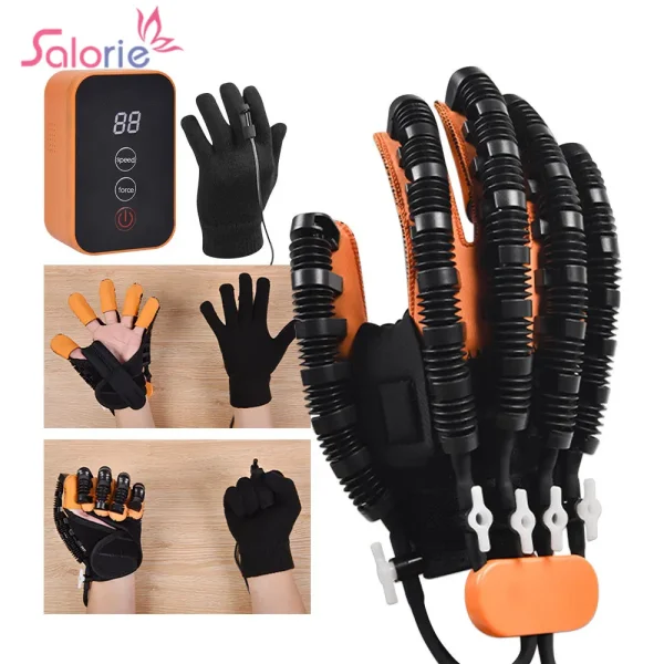 Protable Rehabilitation Robot Gloves Stroke Hemiplegia Cerebral Infarction Training Device Finger Exerciser Hand Function Recove - Image 2