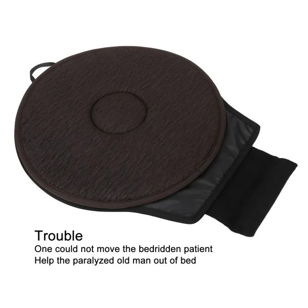 Black Swivel Seat Cushion Double Layer Washable 360 Degree Rotating Seat Cushion Elderly Patients Disabled Pads Health Care - Image 6