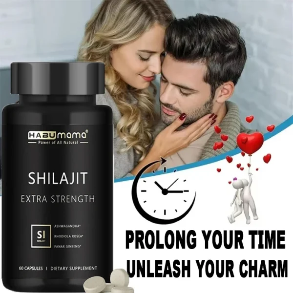 Male Enhancing Supplement with Natural shilajit, Strength and Endurance, Boost Performance, Supports Reproductive Health - Image 3