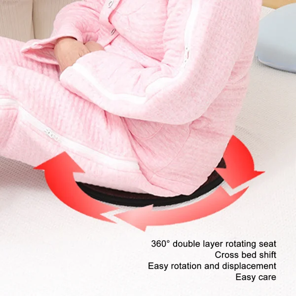 Black Swivel Seat Cushion Double Layer Washable 360 Degree Rotating Seat Cushion Elderly Patients Disabled Pads Health Care - Image 3