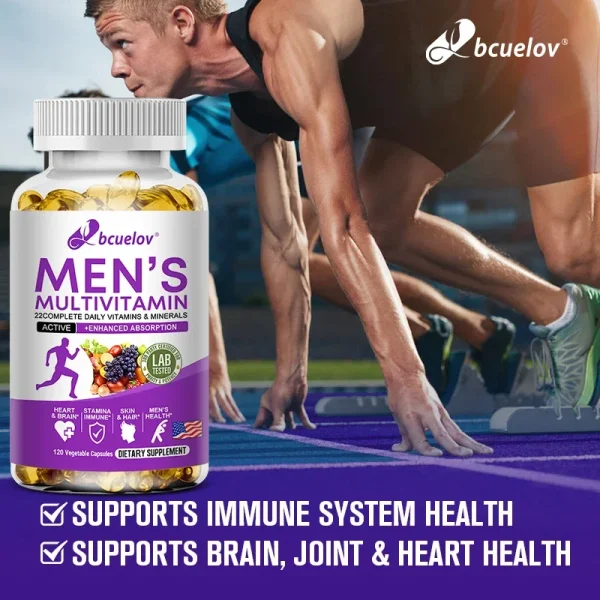 Men's Daily Multivitamin - 22 Vitamins & Minerals, Dietary Supplement for Immunity, Energy, Digestion, Skin, and Overall Health - Image 6