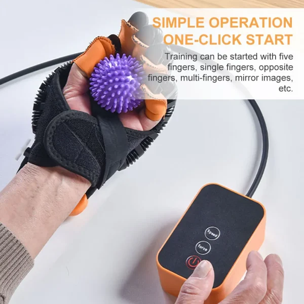 Protable Rehabilitation Robot Gloves Stroke Hemiplegia Cerebral Infarction Training Device Finger Exerciser Hand Function Recove - Image 5