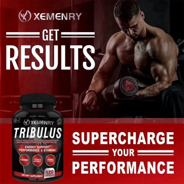 Tribulus Capsules - Lose Excess Fat, Improve Performance, Muscle Building Workout Supplement - Image 5