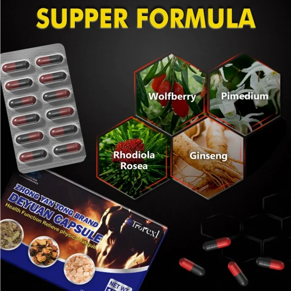 Trorexl Male Enhancing Supplement with Horny Goat Weed- Muscle Builder Enlargement Pills - Natural Test Booster - Image 6