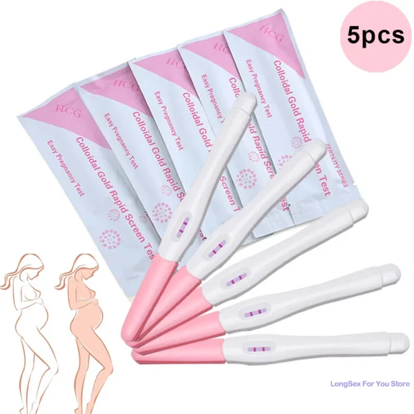 5pcs Early Pregnancy Test Strips for Women HCG Testing Kit Over 99% Accuracy Rapid Female Urine Measure Accuracy Pregnancy Check - Image 5